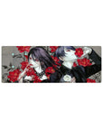 Compact Touka and Tsukiyama Rose Elegy Desk Pad 32x12 with Tokyo Ghoul theme for stylish and sleek desk decor