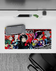 Persona 5 anime mouse pad, 28x12 inches, featuring Joker and crew in bold colors, perfect for fans of Phantom Thieves.