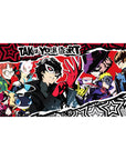 Large 40x20 inch Persona 5 desk pad; Joker and crew on vibrant anime art, perfect for fans seeking stylish workspace.
