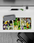 28x12 inches mouse pad with the Joestar family legacy from JoJo’s Bizarre Adventure, celebrating the Joestar generations with bold and dynamic design.
