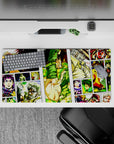 32x16 inches mouse pad with the Joestar family legacy from JoJo’s Bizarre Adventure, celebrating multiple generations in a bold, action-filled design.
