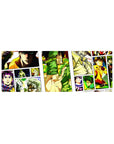 Compact 32x12 inches mouse pad with scenes from multiple Joestar generations, showcasing the legacy of JoJo’s Bizarre Adventure in bold colors.