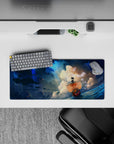 28x12 inches mouse pad with the Thousand Sunny from One Piece, showcasing the iconic ship in a bold, adventurous design.