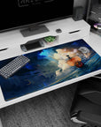 Large 40x20 inches desk pad featuring the Thousand Sunny from One Piece, embodying the Straw Hat Pirates' adventurous spirit in a stunning design.
