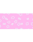 Desk pad featuring Starry Dream design, 36x16 inches, with pastel pink and playful white stars and doodles for a cute, lighthearted atmosphere.