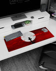 Moonlit Shadow scene on 32x12 mouse pad ideal for fans of chilling and atmospheric anime moments
