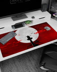 Moonlit Shadow design on 40x20 desk pad perfect for fans of iconic and atmospheric scenes