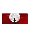 Streamlined Moonlit Shadow mouse pad 28x12 featuring lone figure under moon for bold desk decor