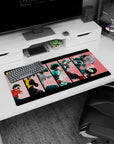 Modern 32x16 inches mouse pad with Midoriya’s evolution, showcasing his journey and determination to become a hero.