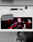 32x12 inches mouse pad with Shalltear Bloodfallen from Overlord, capturing her fierce look and dynamic presence in a bold design.