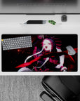 32x16 inches mouse pad with Shalltear Bloodfallen from Overlord, exuding powerful, chaotic energy in an anime-inspired design.