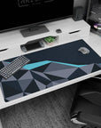 Minimalist design on 40x20 desk mat perfect for adding depth, sophistication, and functionality to your setup