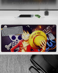 Bold 32x16 mouse pad combines Luffy's iconic style with sleek design for impactful visuals