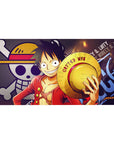 Monkey D Luffy mouse pad 40x20 featuring iconic grin and straw hat for bold One Piece fan style