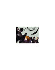 Classic Haikyuu anime mouse pad 14x10 inches with team backs, bold Japanese text, and black feathers.