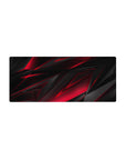 Streamlined Razor Edge Gaming Desk Mat 28x12 featuring sharp angles for bold workspace energy