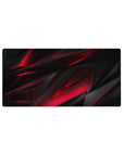 Razor Edge Gaming Desk Mat 32x16 featuring angular patterns for gaming or workspace energy with aggressive flair
