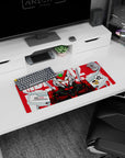 28x12 inches anime mouse pad showing MBF-P02 Gundam Astray from Gundam SEED Astray staring straight at you.