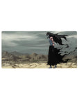 Anime mouse pad 32x16 inches featuring Ichigo Kurosaki in full Hollow form from Bleach, set in a dark wasteland.
