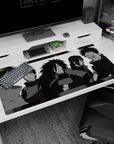 40x20 inches desk pad featuring Sasuke, Itachi, Madara, Obito, and Shisui in a stormy lineup.
