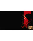 Anime desk pad 40x20 inches featuring Spike Spiegel from Cowboy Bebop, iconic silhouette with "See You Space Cowboy".
