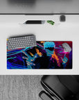 Compact yet detailed 28x12 inch mouse pad showcasing Gojo's limitless technique for anime-inspired desks