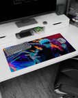 Durable 32x16 inch mouse pad with Infinite Void art, bringing anime intensity to any desk