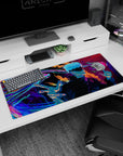 Workspace-ready 36x16 inch desk pad with Satoru Gojo's Infinite Void, ideal for Jujutsu Kaisen lovers