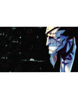 Bleach mouse pad featuring Kenpachi Zaraki's fierce grin, intense colors, 40x20 inches, perfect for anime fans.