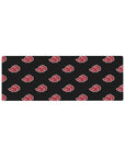 Compact 32x12 inches mouse pad featuring the Akatsuki cloud pattern in red and black, capturing the essence of Naruto’s villains.
