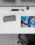 Small-sized 14x10 inch mousepad showcasing Goku's electrifying power for anime-inspired workspaces