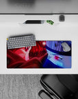 Compact 28x12 mouse pad showcasing Kakashi's raw Sharingan power for anime-inspired setups