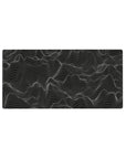 Abstract Line Wave desk mat 32x16 featuring linear waves for gaming or workspace energy with refined flair