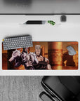 32x12 inches mouse pad with Polnareff and Silver Chariot from JoJo's Bizarre Adventure, showcasing the shining armor of Silver Chariot in an epic Egyptian scene.