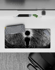 28x12 inches mouse pad showcasing Guts beneath the Eclipse, surrounded by swirling shadows and epic patterns, perfect for adding intensity and energy to your workspace.