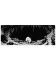 Compact 32x12 inches mouse pad featuring the unsettling creature surrounded by twisted, dark textures, perfect for smaller desks with a haunting, minimalist touch.