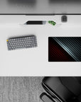 14x10 inches mouse pad with bold carbon weave patterns and a dynamic red and black design, adding a sophisticated edge to your desk.