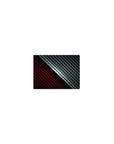 Classic 14x10 inches mouse pad featuring a sleek carbon fiber design with a diagonal split between deep red and metallic black, perfect for modern workspaces.