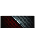 Compact 32x12 inches mouse pad featuring a sleek carbon fiber design with bold red and black split, perfect for a performance-driven workspace.