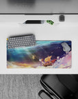 28x12 inches mouse pad with the Going Merry from One Piece, capturing the essence of nostalgia and magical adventure in a serene cloud design.