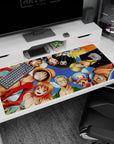 Team spirit design on 40x20 mouse pad perfect for celebrating One Piece's iconic crew and their journey