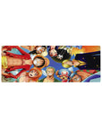Compact Straw Hat Pirates mouse pad 32x12 with colorful crew theme for sleek and stylish desk decor