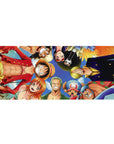 Straw Hat Pirates mouse pad 36x16 with Luffy Zoro Nami Sanji for immersive anime-inspired decor