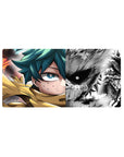 Midoriya mouse pad 32x16 featuring dramatic battle of light and shadow for dynamic gaming setups