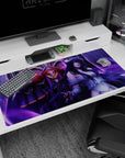 Large 40x20 inches desk pad featuring Ainz Ooal Gown and Albedo, exuding magic and strength in a majestic anime design.