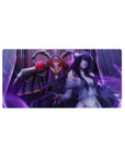 Mouse pad featuring Ainz Ooal Gown and Albedo, 32x16 inches, capturing their majestic, powerful aura and magical presence.