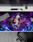 Majestic 40x20 desk pad showcases Albedo's beauty and power for fans of Overlord's enchanting character