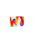 Classic Colorful Abstract Desk Mat 14x10 featuring vibrant ribbons for compact yet energetic setups