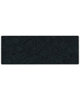 Compact 32x12 inches mouse pad with topographic contour lines, creating a sophisticated and calming workspace design with a dark, minimalist backdrop.
