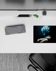 Small-sized 14x10 inch mousepad showcasing Vegeta's unstoppable power for anime enthusiasts